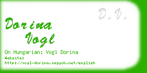 dorina vogl business card